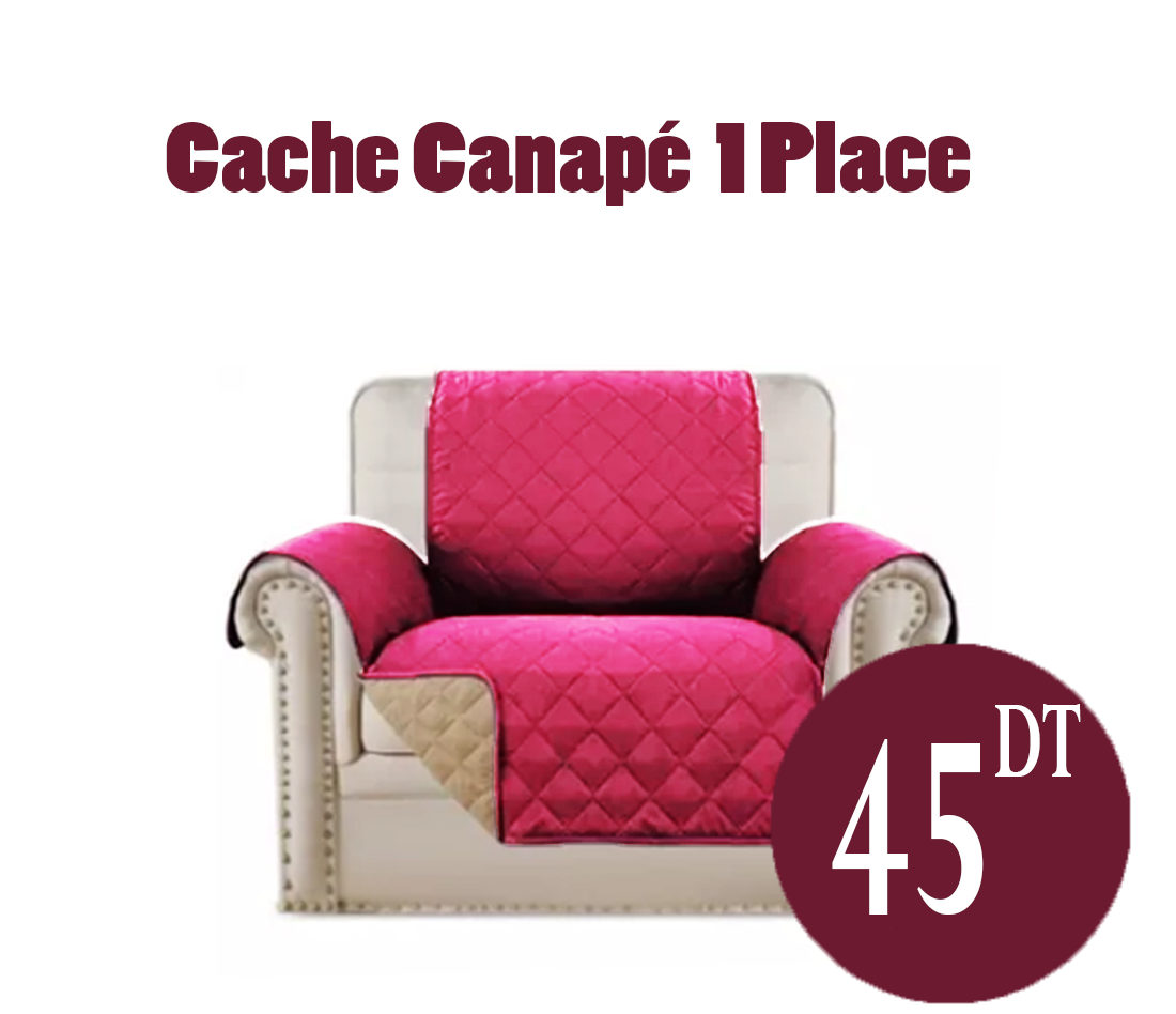 Cache Canapé Rouge 1pl